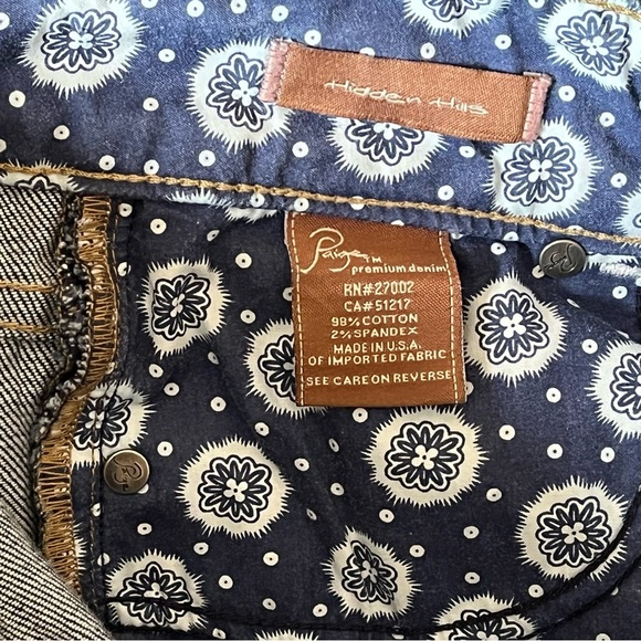 Paige Women's Hidden Hills Raw Hem High Rise Denim Jean Shorts Size 28 - Picture 10 of 13